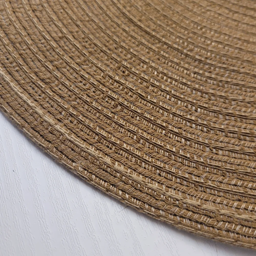 Set Of 4 Round Woven Braided Placemats 15